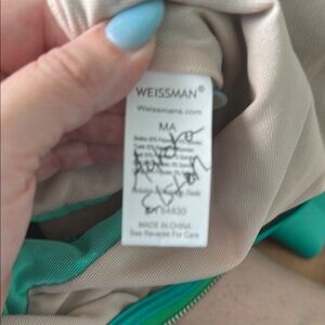 Weissman Beige and Green Dance Costume